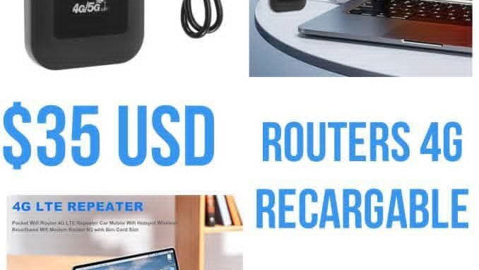 Publicidad Router Routers 4G Recargable en Diez de Octubre, La Habana, Cuba - Revolico