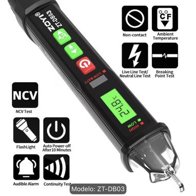 Medidor de voltaje sin contacto. Ideal para electricistas y para tenerlo en casa - 2/4