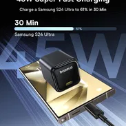 ⚡Cargador Baseus 45W + Cable USB-C Original, Carga Súper Rápida iPhone/Samsung/Pixel ⚡ Envío + Garantía - Img 52457022
