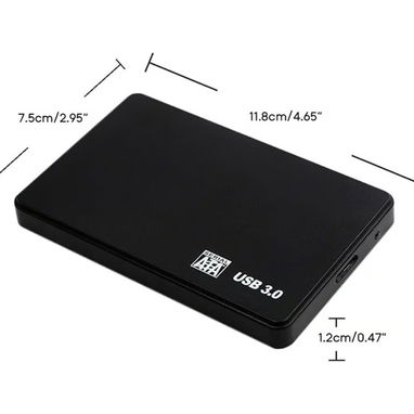Caja de Disco Duro Externo USB 3.0. + Cable  🔶 10 USD - 2/3