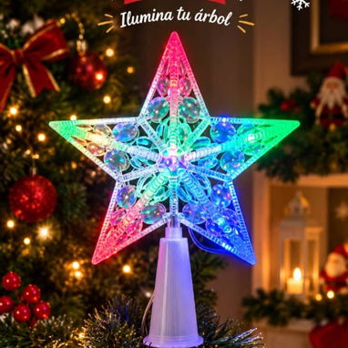 Estrellas decorativas para árbol de navidad (para la punta del árbol), varios modelos - 5/6