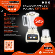 🍹LICUADORA 🍹 VASO DE PLÁSTICO KITCHEN. MENSAJERÍA CON FACTURA Y GARANTÍA. TL 54833699 - Img 57612321