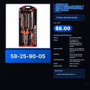 JUEGO DE DESTORNILLADORES Y PINZA PROFESSIONAL MS-24001 VPT -0097 - Img 57891406