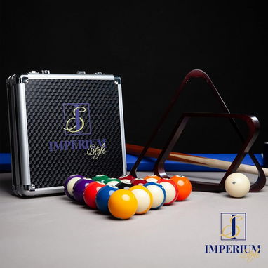 Juego de bolas de billar, tamaño reglamentario profesional de 16 piezas y elegante estuche. Marca: Imperium Style - Img 115085643
