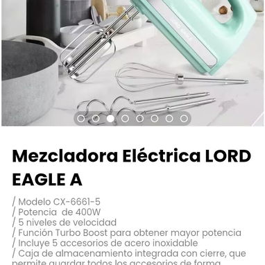 Mezcladora Eléctrica LORD EAGLE A. Modelo CX-6661-5 - Img 116555389