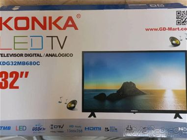 225USD - ✅ TV LED 32'' Marca Konka con Cajita incorporada - Img main-image-45674886