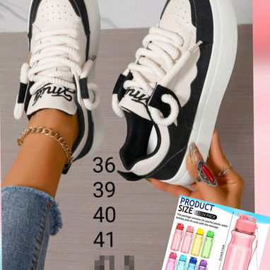 Tennis de mujer con cordones gordos - 2/2
