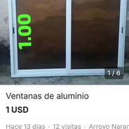 Compro ventanas de aluminio y cristal de estas medidas cuento con 100 USD por cada una - Img 55677608