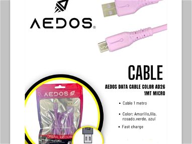 Cables v8 y micas d vidrio para iPhone por cantidad - Img 66849792