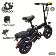 Bicicleta electrica plegable. Mas de 1 me ajusto. Nuevas en sus cajas. Incluye cesta, casco y candado - Img 56312880