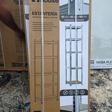 Estantería Modular con 5 Baldas Ajustables 180x40x40cm 175Kg 7house precio 45 usd - 2/2