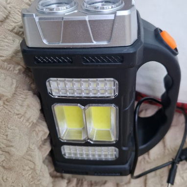 Lampara solar LED por cargando con sol or corriente - 2/3