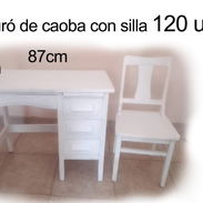 Buró de caoba con su silla en venta - Img 55533062