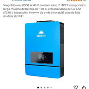 ⚡ Inversor Solar Sungoldpower 8000W 48V ⚡ - Img 56082187