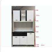 Mueble de cocina triple puerta enterizo con meseta y gavetas nuevo en su caja mensajería incluida comunícate con Pedro - Img 53038873
