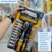 Juego de cubos con llave Ratchet (50 piezas) - Img 54421065