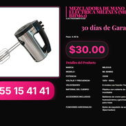 MEZCLADORA DE MANO ELÉCTRICA MILEXUS (ML-BHM62) - Img 57222155