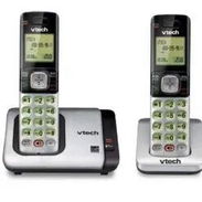 Teléfono Inalámbrico VTech DECT 6.0 con Identificador de Llamadas – Plata/Negro (2 Auriculares) - Img 57541555