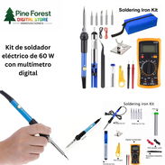 - Kit de soldador eléctrico de 60 W con multímetro digital - Img 55968694
