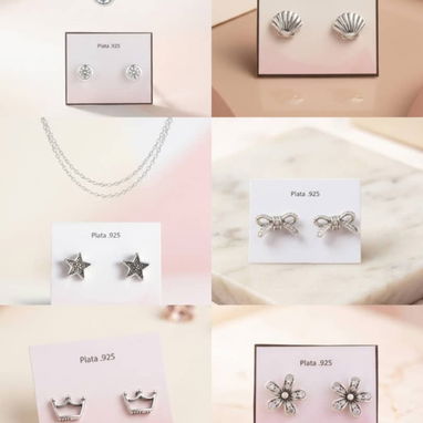 Aretes Pandora de plata s925 - Img 122679980