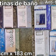 Cortinas de baño. Material PVC. Color entero. AntiMoho. Precio: $2500. No son de tela. Material PVC - Img 51900471
