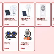 VENTILADOR DE MESA RECARGABLE VENTILADOR DE PEDESTAL VENTILADOR ENFRIADOR VENTILADOR RECARGABLE PORTÁTIL - Img 57895740