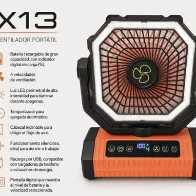 Ventilador recargable X13 (20000 mAh) - Img 126592908