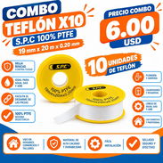 COMBO 10 TEFLÓN S.P.C 100% PTFE - Img 57804639