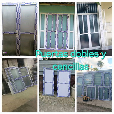 Carpintería de aluminio rebolico tengo marquetería negra y blanca original - Img 121321288