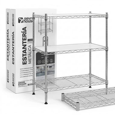 ESTANTERÍA METÁLICA 3 NIVELES - 7HOUSE - HASTA 240KG 🏠 50 USD - 2/2