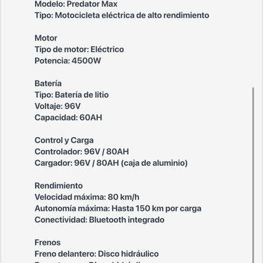 Moto eléctrica ISUKI PREDATOR MAX - 5/5