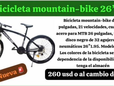 Bicicleta nueva Mountain 26 detalles fotos - Img main-image-45871419