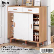 Zapatera de madera con cajones - Img 55856416