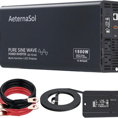 AeternaSol Inversor de onda sinusoidal pura 12v a 110v 1000W y 1500W leer dentro - 2/9