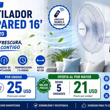 Ventiladores recargable - 8/10