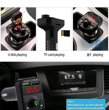 Reproductor MP3 de carro, no necesita reproductora. Se conecta por el radio. Usb y Bluetooth - Img 63960174