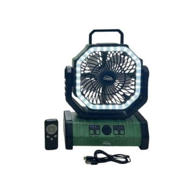 💨Ventilador verde 🌿 recargable con luz LED - Img 127973706