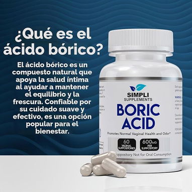 Ácido Bórico 600mg (Nutricost · 30 cápsulas) - 5/7