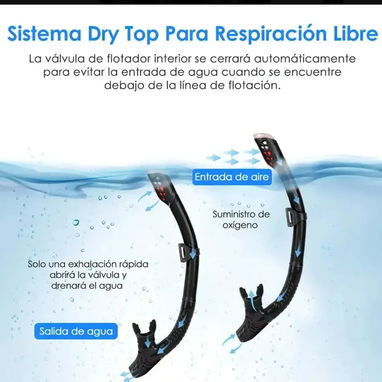 Set de buceo compuesto de careta y snorkel - Img 121892428