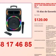 SPEAKER ROYAL 5000w P.M.P.O DE 12´´ CON TRÍPODE RBT2540-12T - Img 54839153