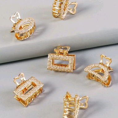 Pellizcos metálicos dorados /regalos / pequeños - 2/2