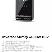 inversor SUMRY 4000W. emilivariedad 💯 - Img 56483530