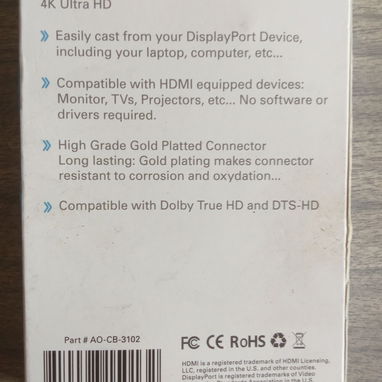 MIRA ESTO CABLE DISPLAY PORT - HDMI - Img 125173523