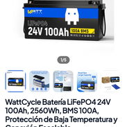 Batería 24v 100Ah ,2560Watt/h,BMS 100Ah(LifePo) - Img 57072320
