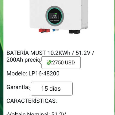 Baterías e inversores - 2/5