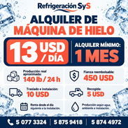 Renta de hielera y fabricadora de cubitos — 13 USD/día - Img 56979046