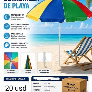 Sombrilla de playa - Img 127488523