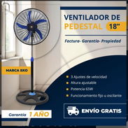 💙 Ventilador de Pedestal Eko 18", $37 usd con envío gratis y 1 Año de Garantía ✔️ - Img 57995948
