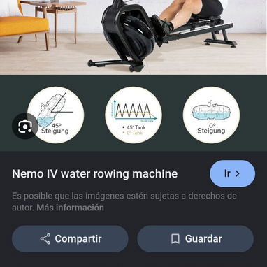 Remo de agua profesional Alemán para ejercicios en casa a otro nivel - Img 124773061