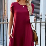 Hermoso vestido rojo; tipo faja - Img 56399541